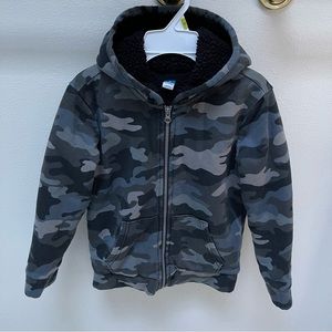 Youth Old Navy Sherpa Lined Zip Up Hoodie